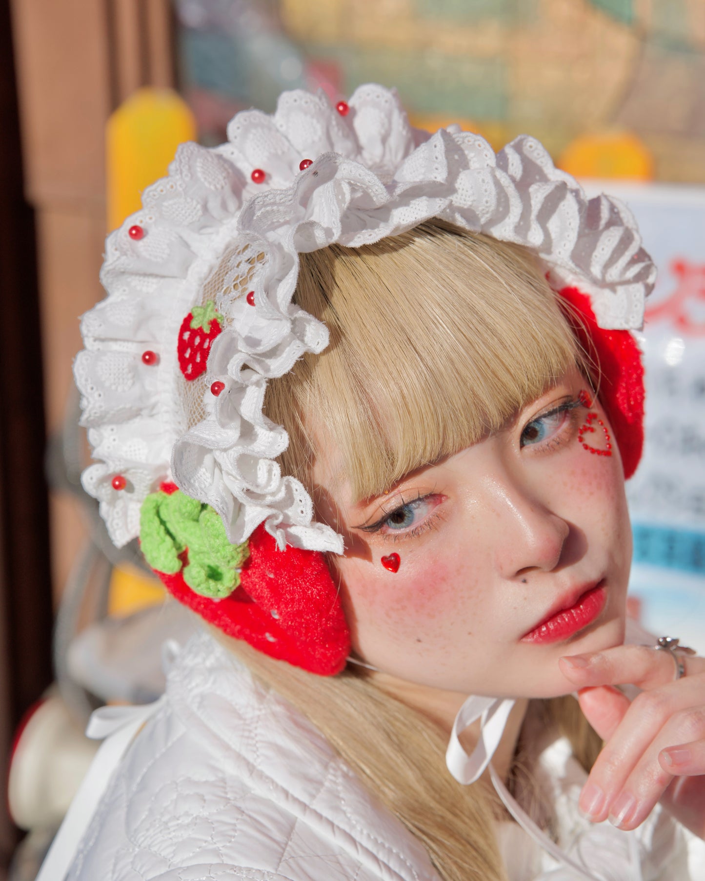 Strawberry Shortcake Ear Warmer - Red