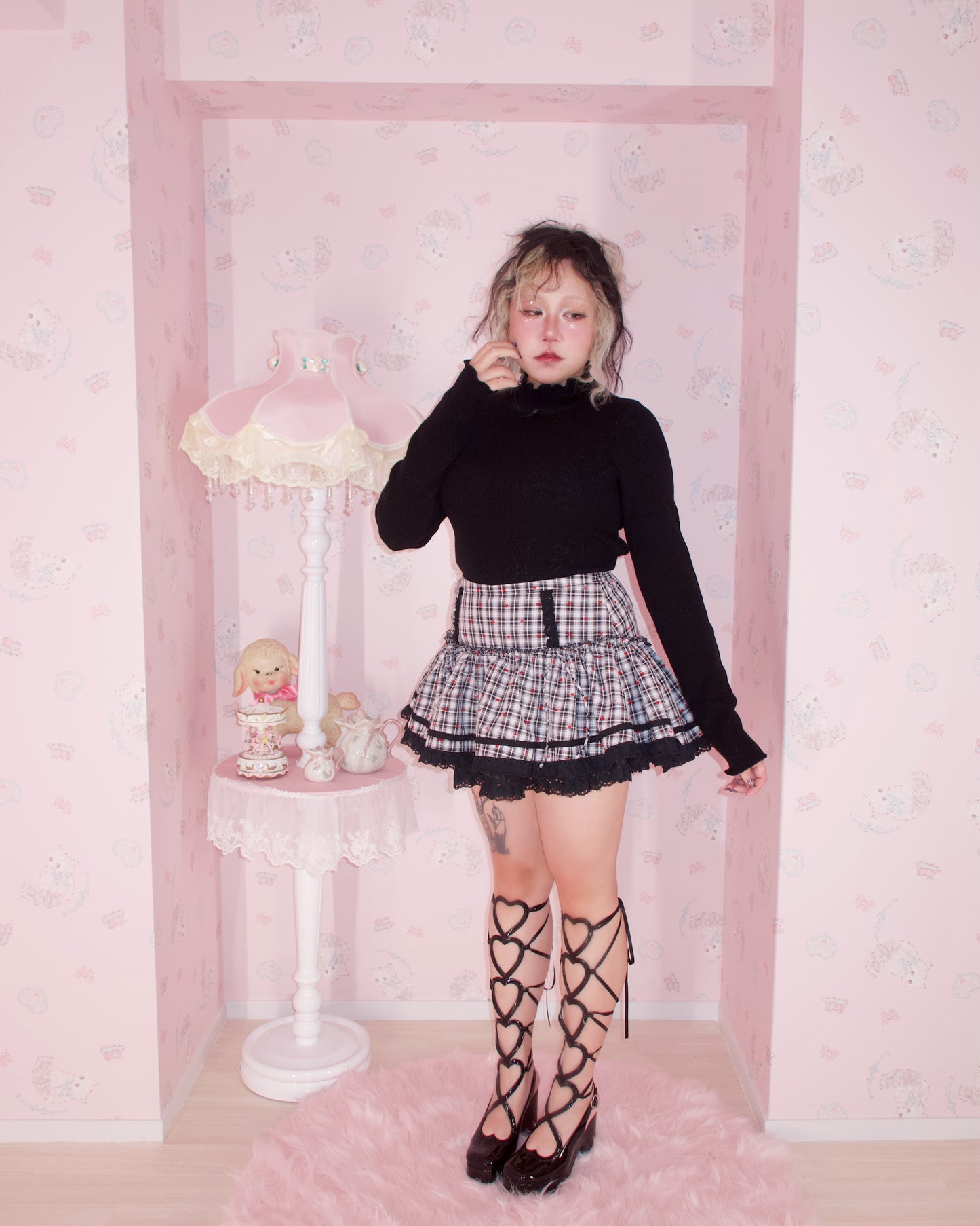 Shortcake Ruffle Skirt - Black // PREORDER