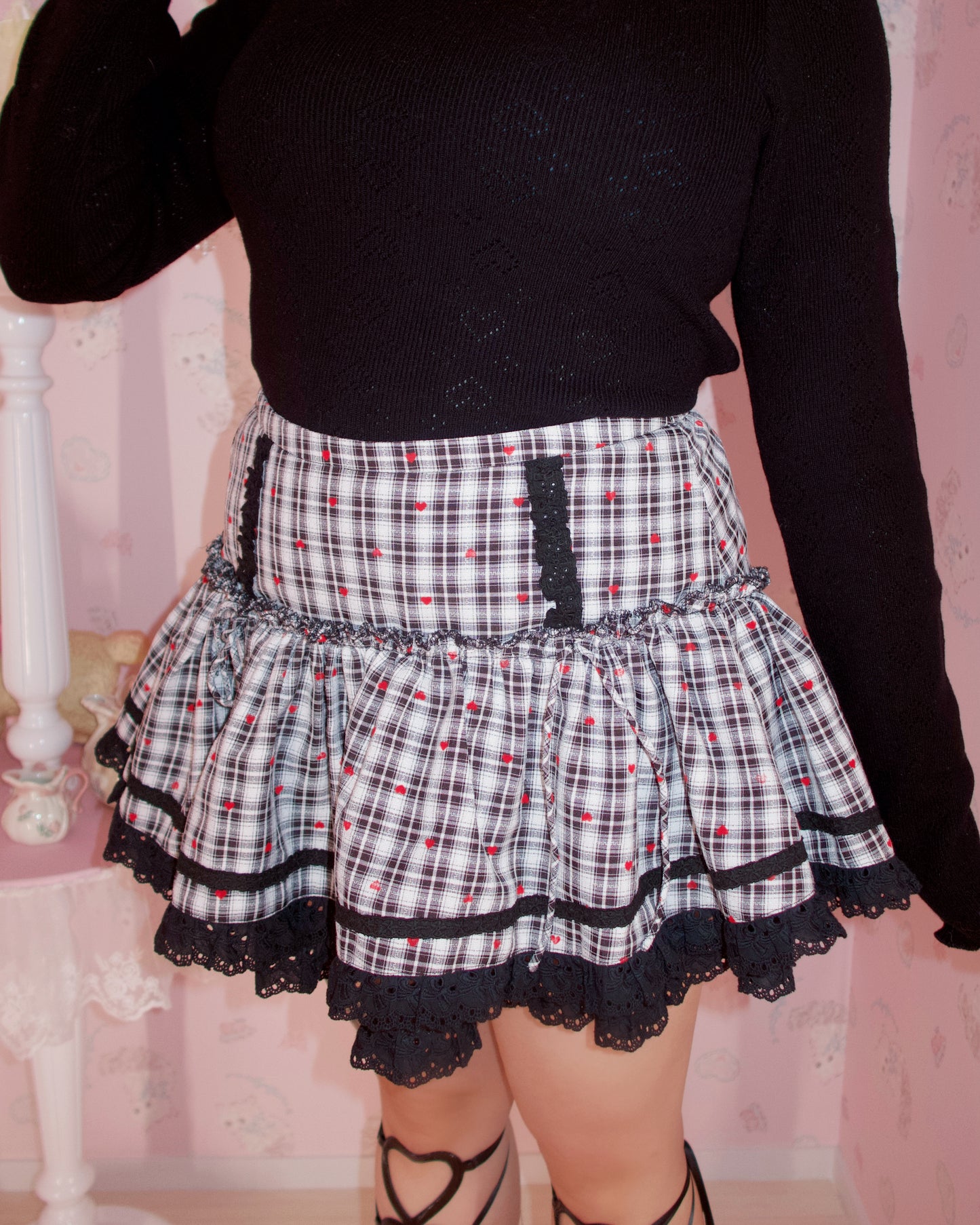 Shortcake Ruffle Skirt - Black // PREORDER
