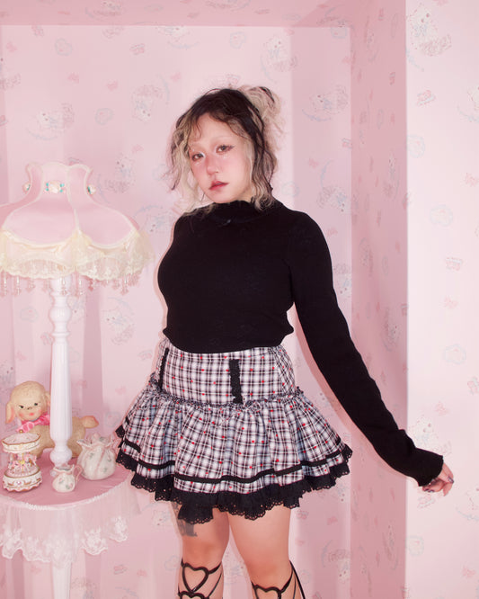 Shortcake Ruffle Skirt - Black // PREORDER