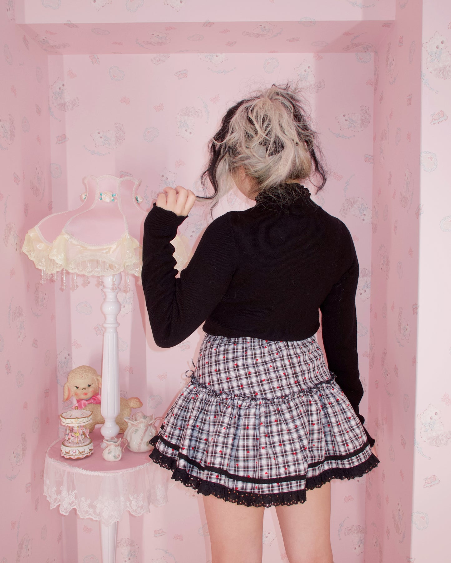 Shortcake Ruffle Skirt - Black // PREORDER