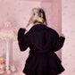 Sugarplum Heart Coat - Black // PREORDER