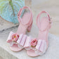 La Vie En Rose Heart Sandal Heels Pink PREORDER