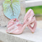 La Vie En Rose Heart Sandal Heels Pink PREORDER