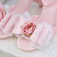 La Vie En Rose Heart Sandal Heels Pink PREORDER