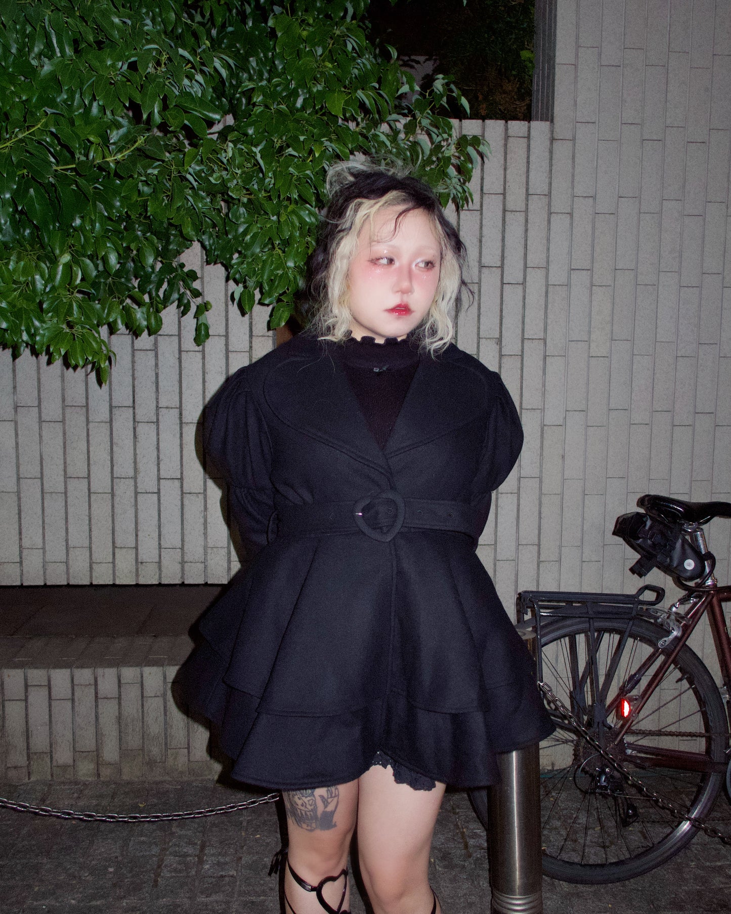 Sugarplum Heart Coat - Black // PREORDER