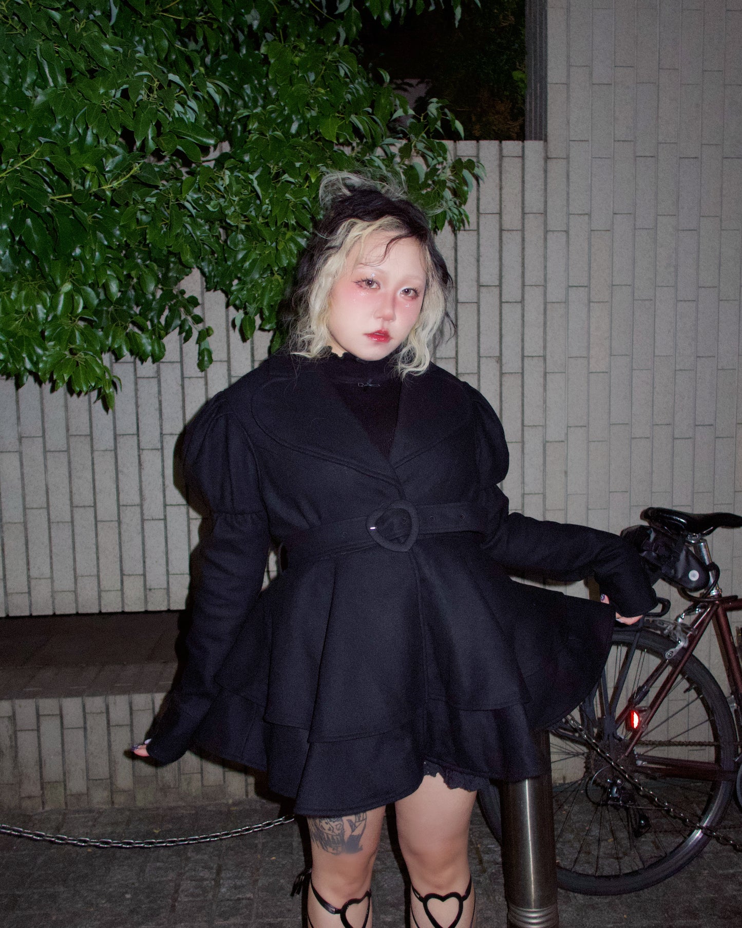 Sugarplum Heart Coat - Black // PREORDER
