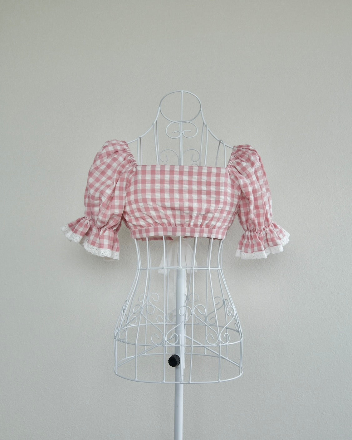 Sweet Serenity Picnic Set Top // Berry Pink Gingham