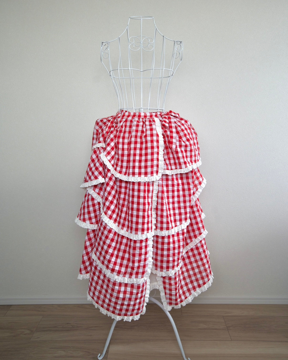 Sweet Serenity Picnic Set Layer Wrap Skirt // Red Gingham