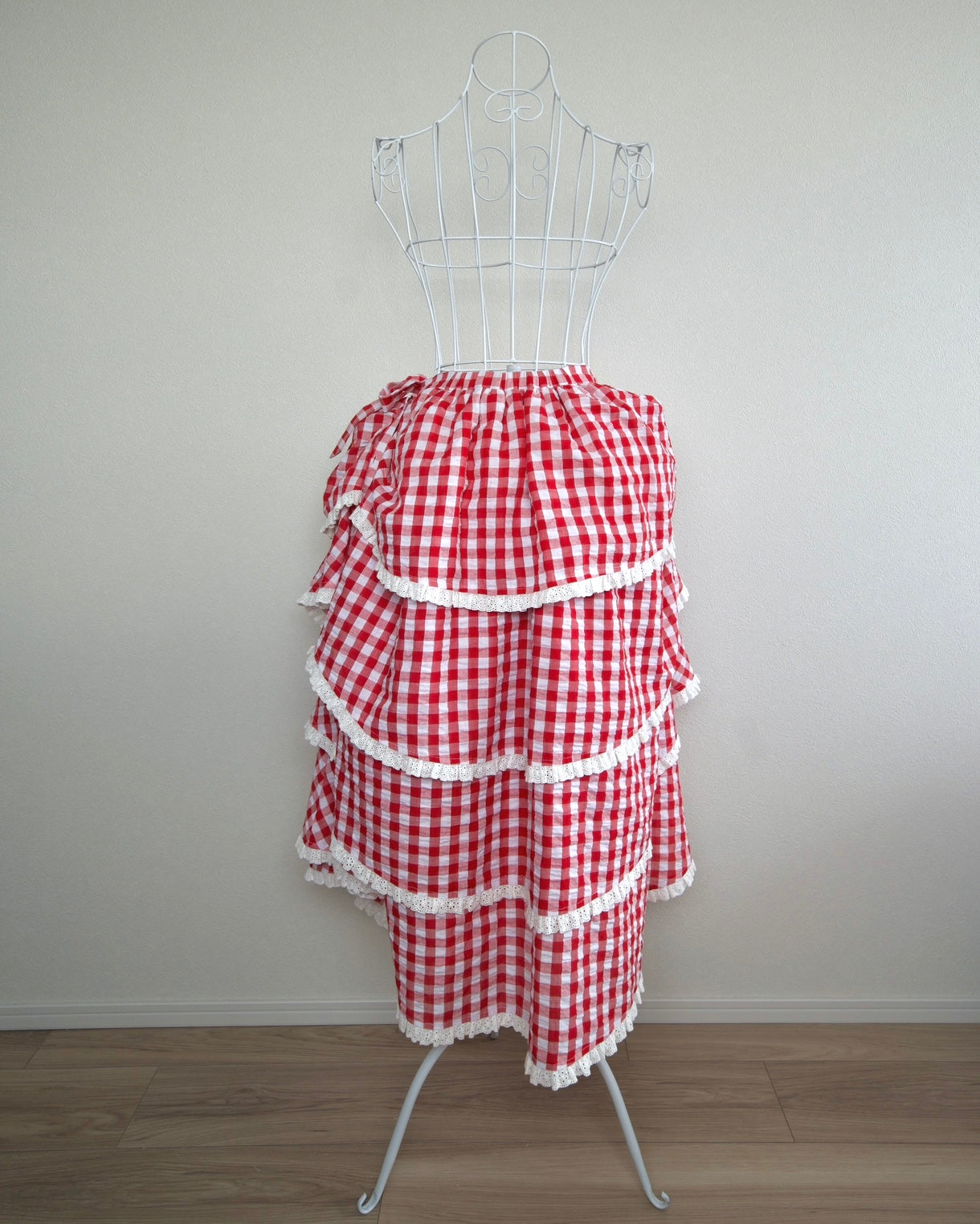 Sweet Serenity Picnic Set Layer Wrap Skirt // Red Gingham PREORDER