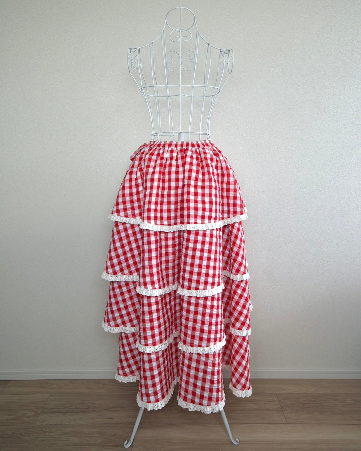 Sweet Serenity Picnic Set Layer Wrap Skirt // Red Gingham PREORDER