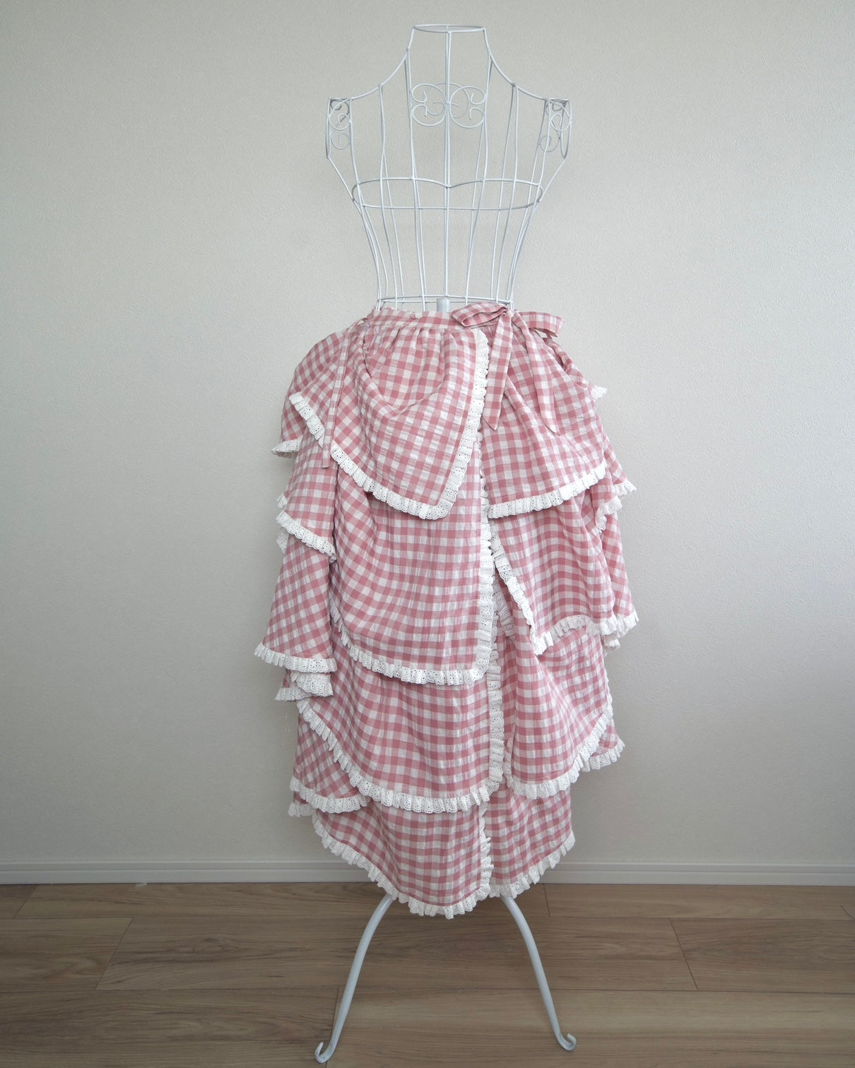 Sweet Serenity Picnic Set Layer Wrap Skirt // Berry Pink Gingham PREORDER