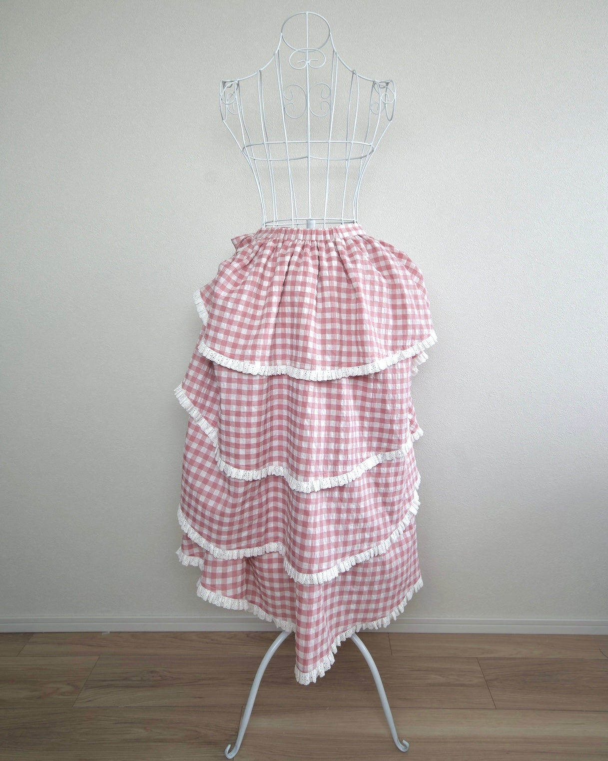 Sweet Serenity Picnic Set Layer Wrap Skirt // Berry Pink Gingham PREORDER