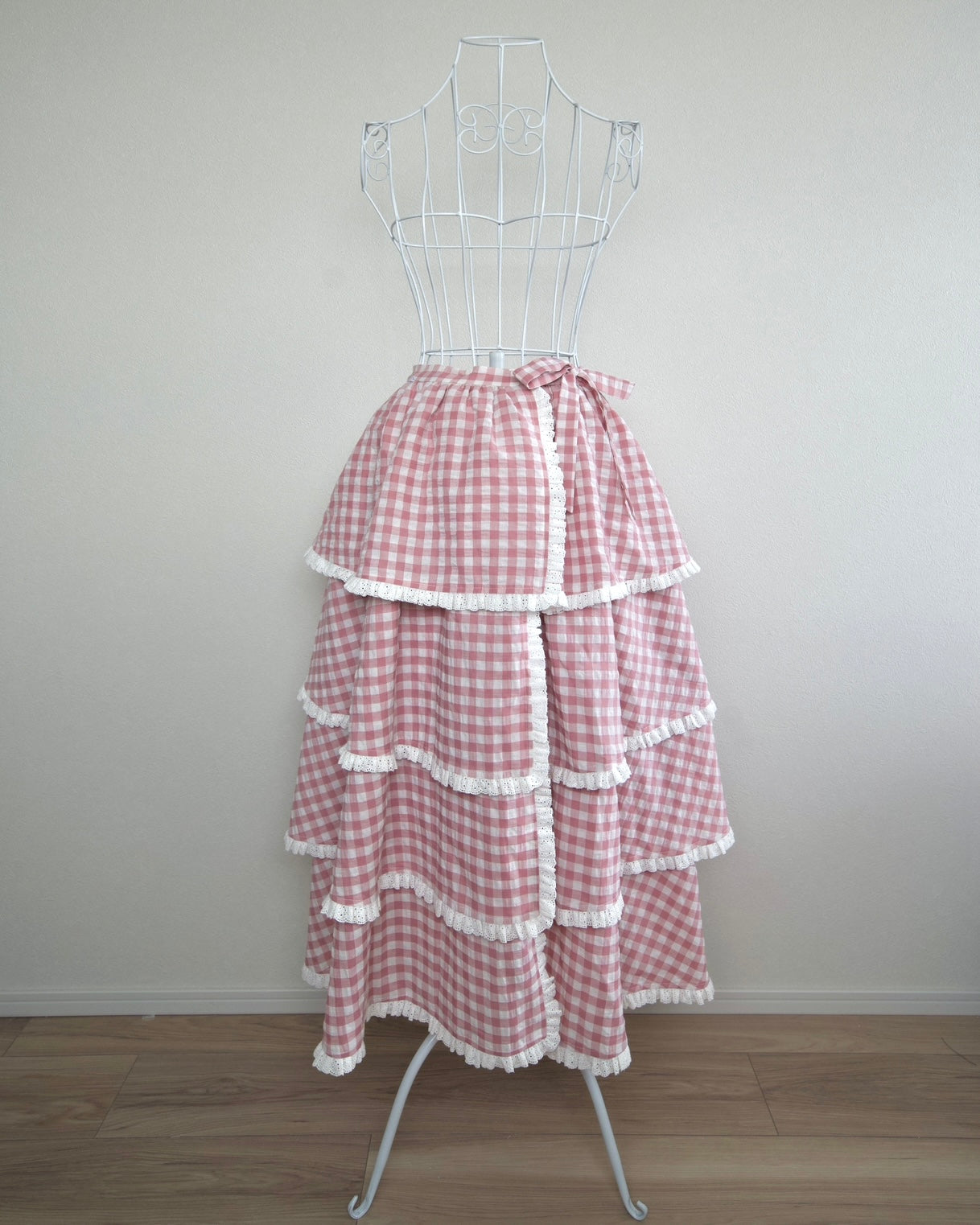 Sweet Serenity Picnic Set Layer Wrap Skirt // Berry Pink Gingham