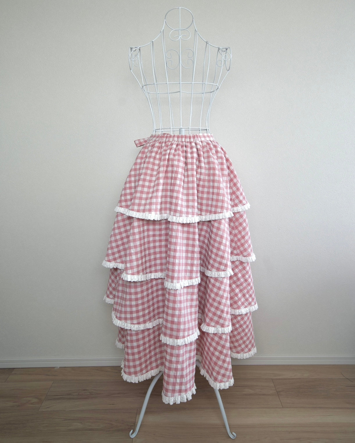 Sweet Serenity Picnic Set Layer Wrap Skirt // Berry Pink Gingham PREORDER