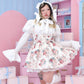 Vintage Rose Jumper Skirt - Cream // PREORDER