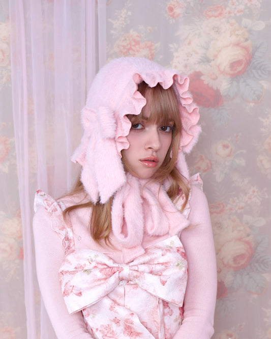 Marshmallow Bunny Bonnet - Pink // PREORDER