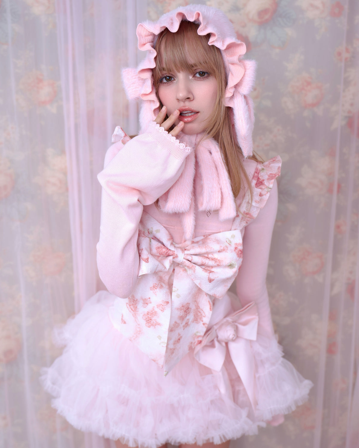 Coquette Dream Ribbon Bustier - Pink