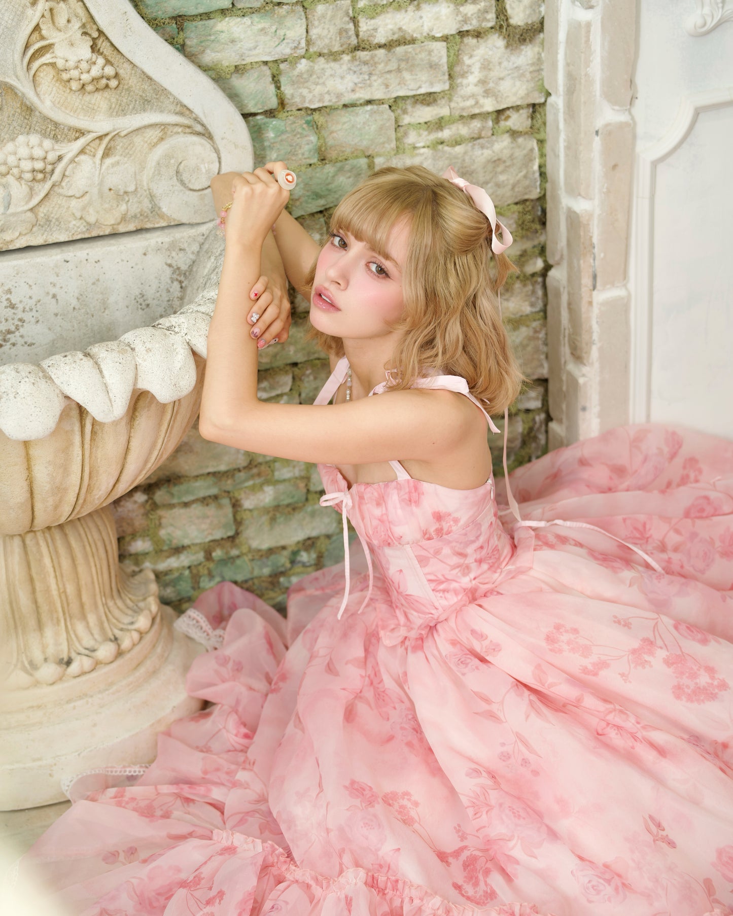 Fairytale Organza Dress - Pink // PREORDER