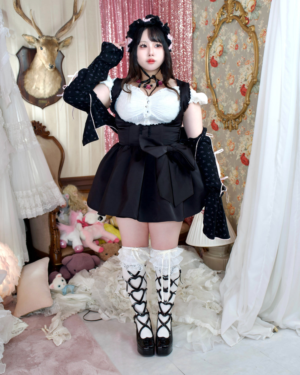 Dreaming of You Jumper Skirt - Black // PREORDER