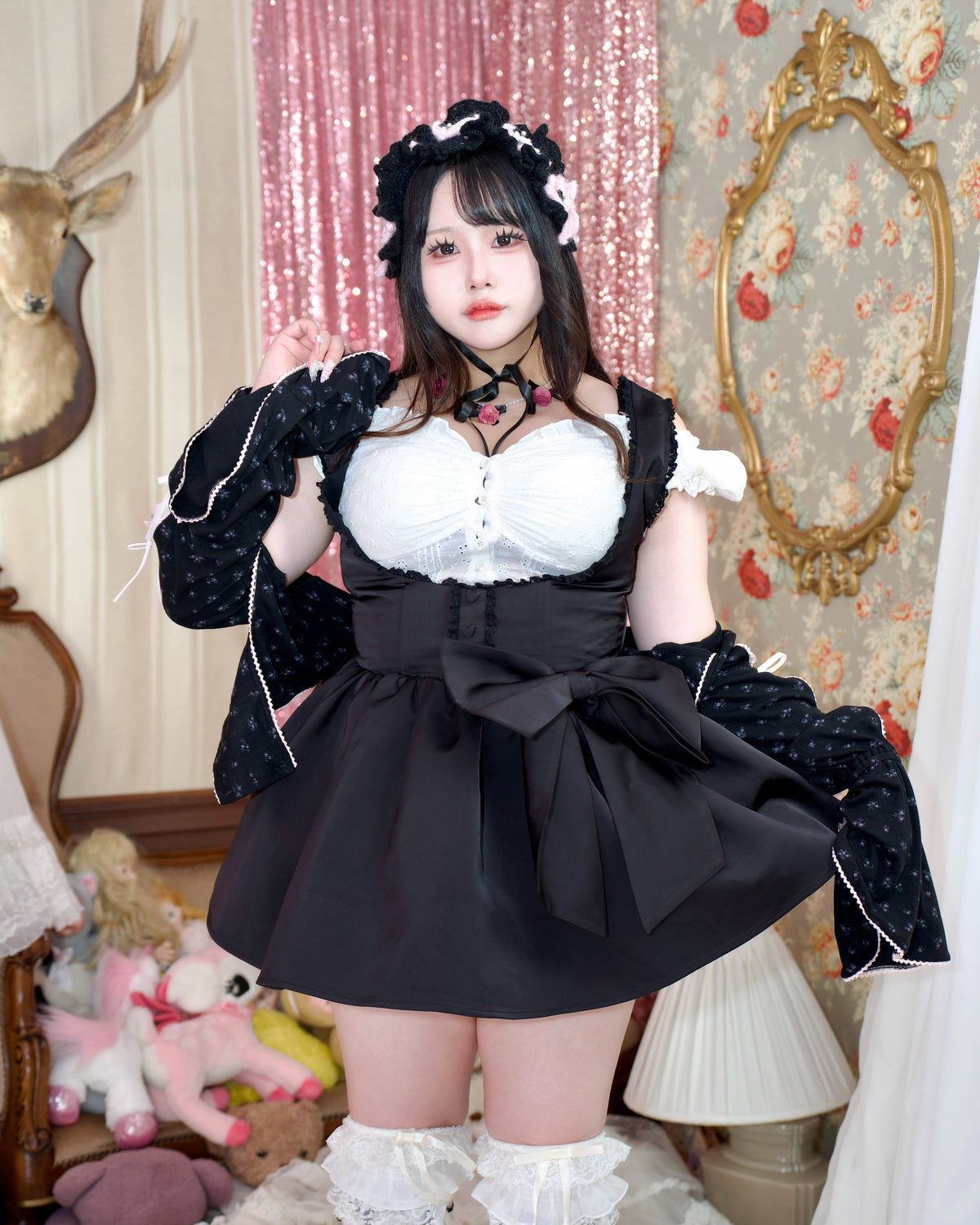 Dreaming of You Jumper Skirt - Black // PREORDER