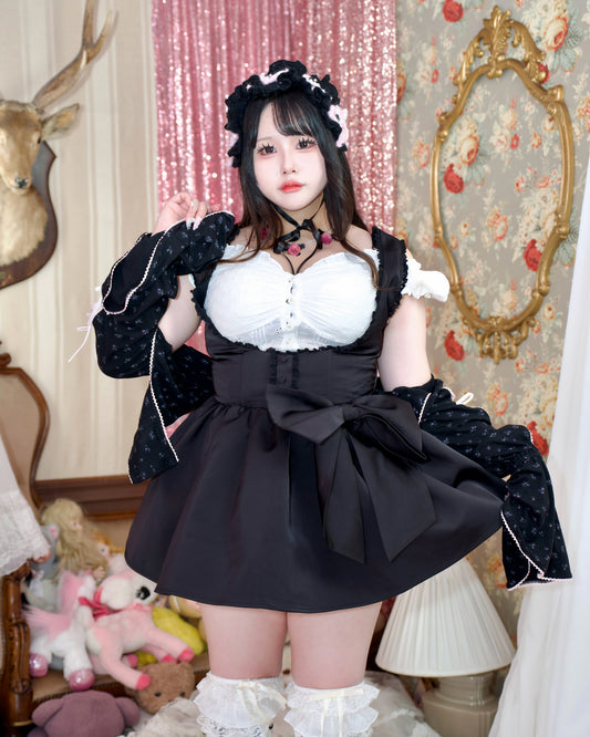 Dreaming of You Jumper Skirt - Black // PREORDER