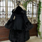 Snow Angel Long Winter Coat - Black // PREORDER