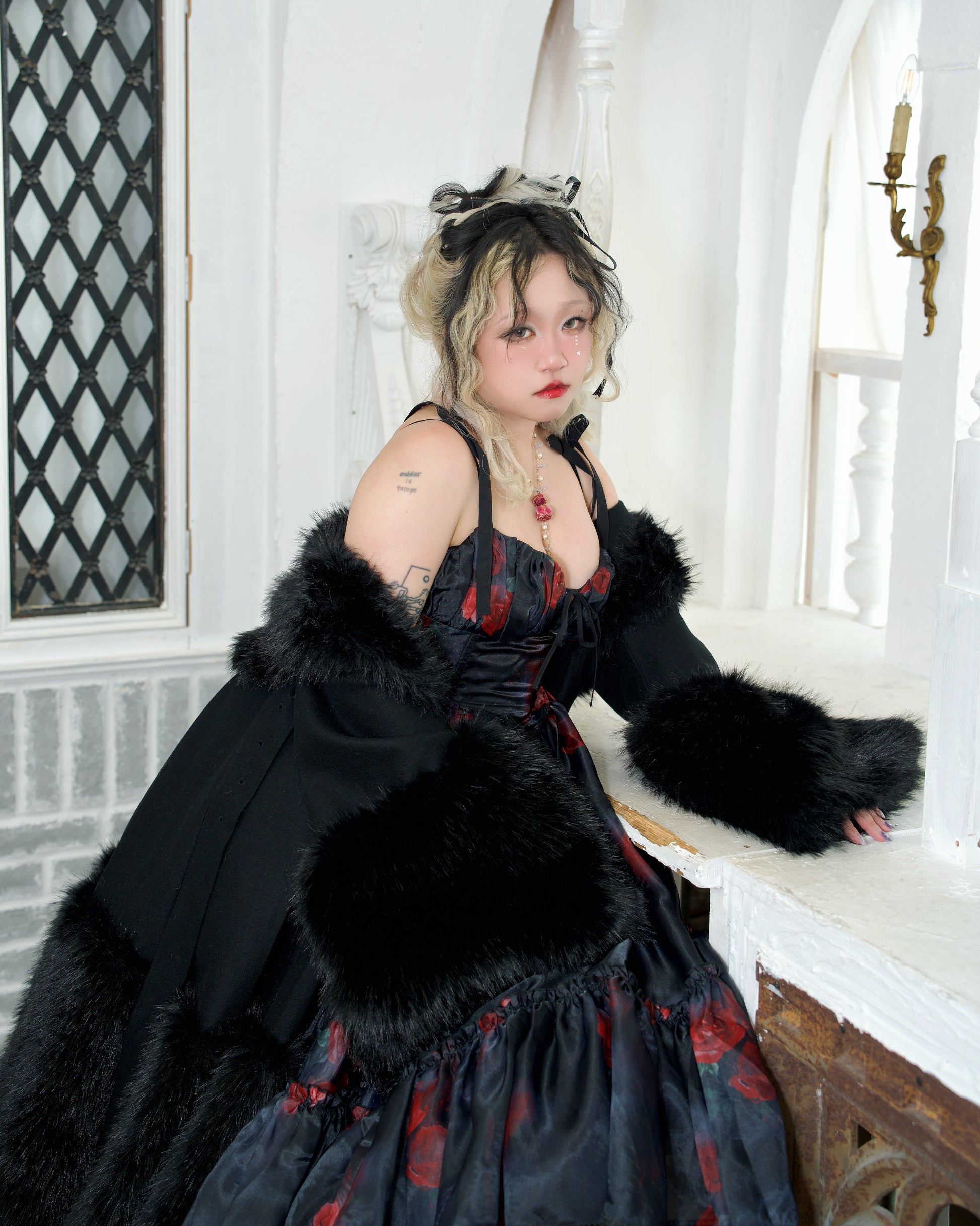 Snow Angel Long Winter Coat - Black Vina of the Valley Snow Angel Long Winter Coat - Black Vina of the Valley
