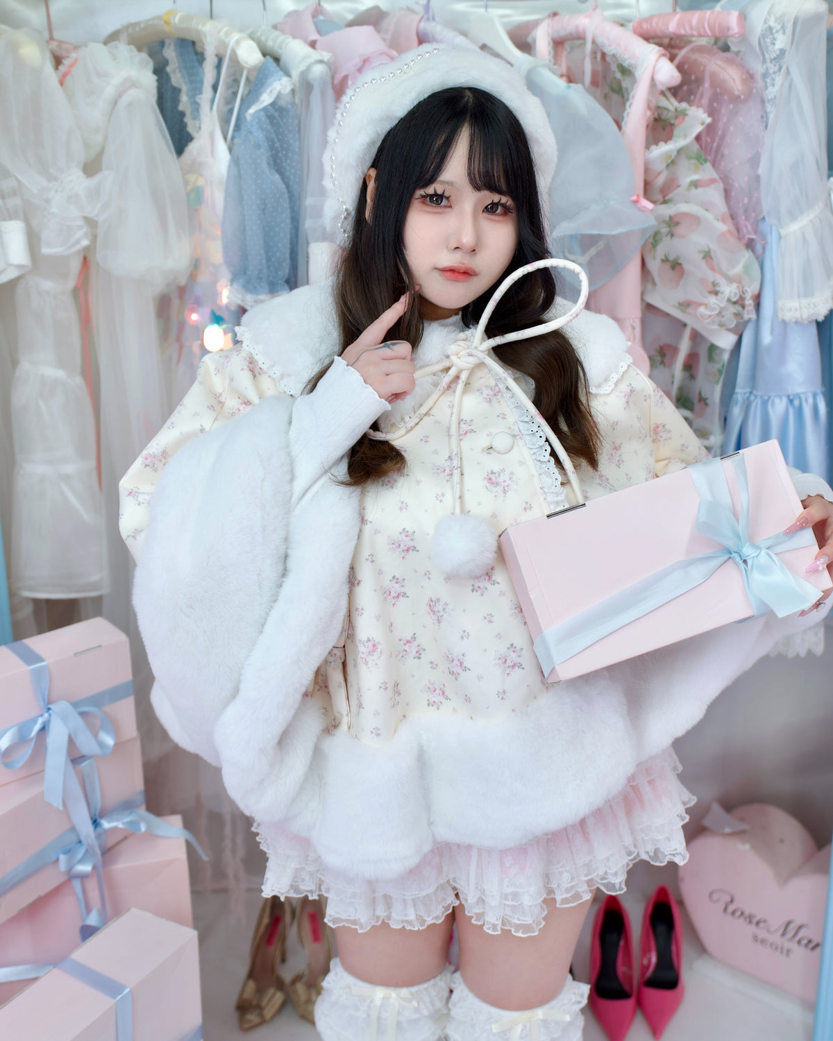 Sugarplum Cape Jacket - Cream // PREORDER