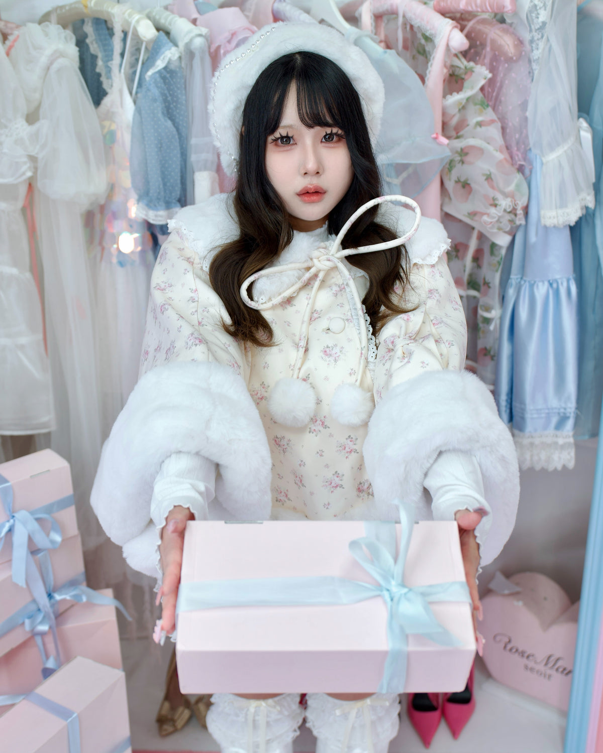 Sugarplum Cape Jacket - Cream // PREORDER
