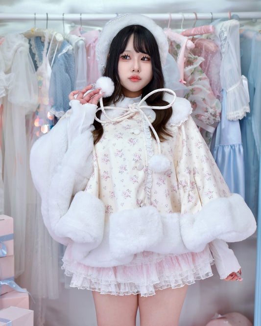 Sugarplum Cape Jacket - Cream // PREORDER
