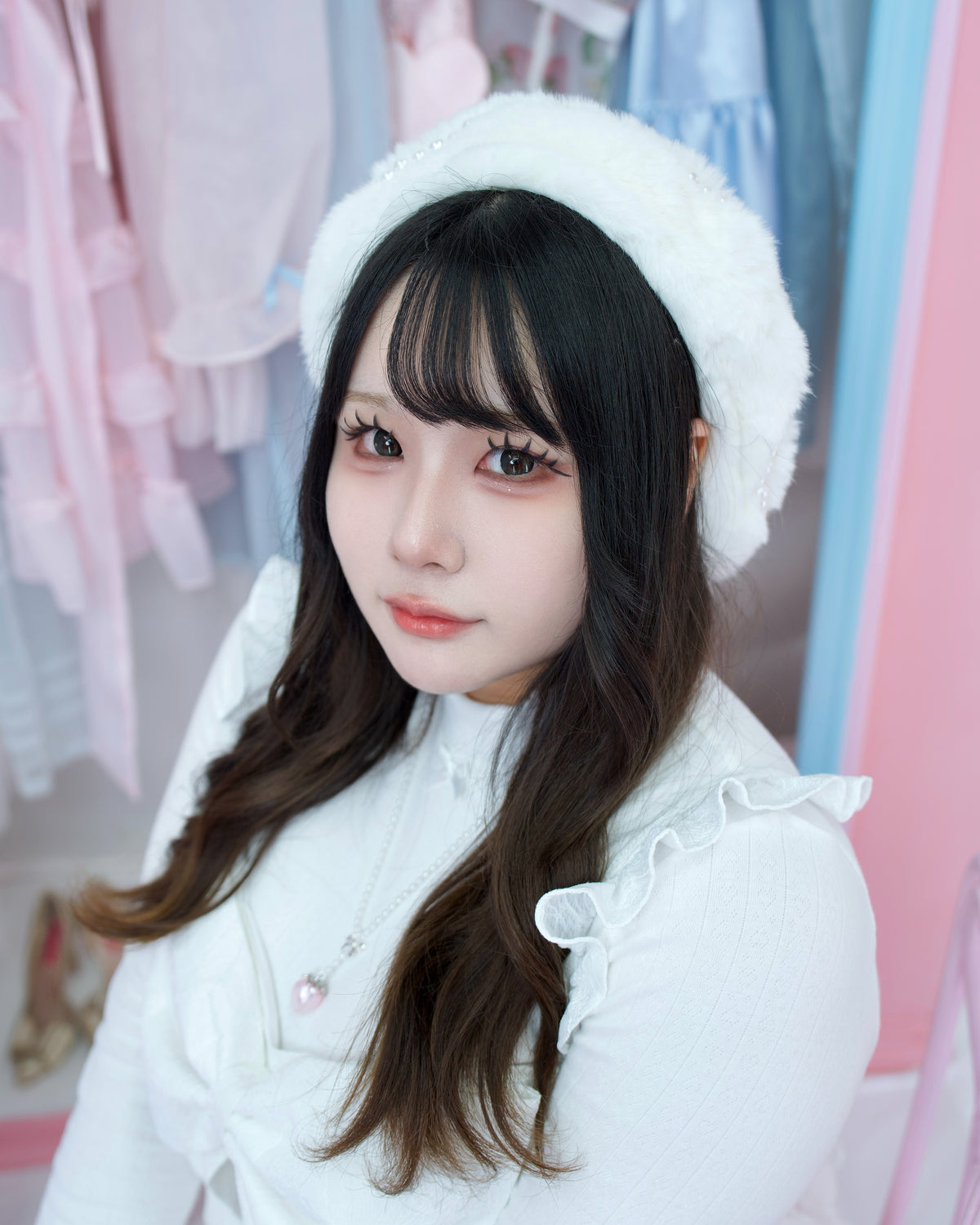 Milky Kitty Pearl Beret // PREORDER