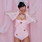 Whisper Lace Layering Bolero - Pink // PREORDER