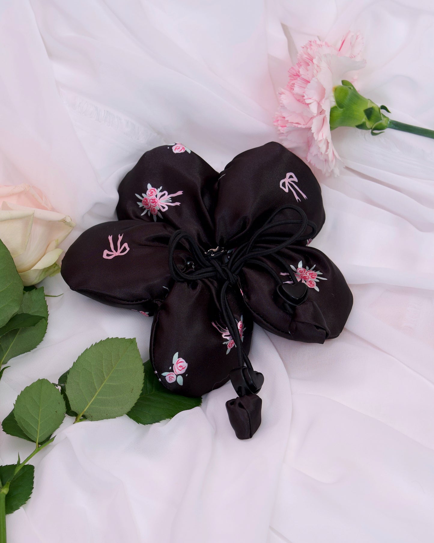 Your Little Flower Scrunchie - Black