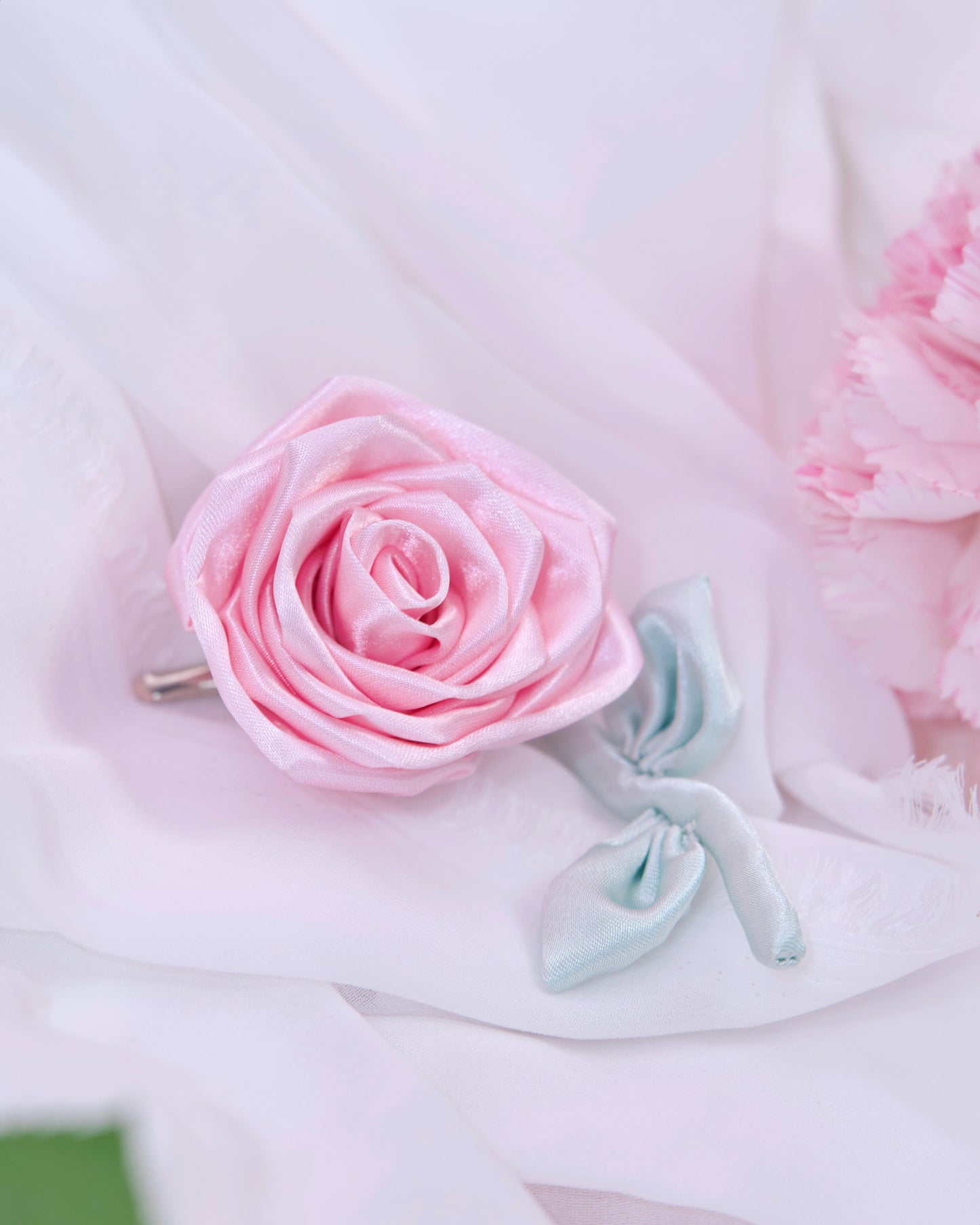 Little Rose Hairclip - Pink