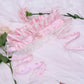 Rosette Ruffle Bonnet - Pink // PREORDER