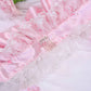 Rosette Ruffle Bonnet - Pink // PREORDER