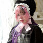 Kitty Dreams Ribbon Bonnet - Black // PREORDER