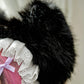 Kitty Dreams Ribbon Bonnet - Black // PREORDER