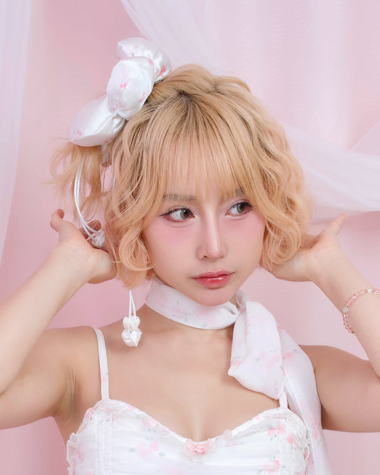 Your Little Flower Scrunchie - White