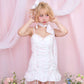 Claire De Lune Dress - White x Pink Floral // PREORDER