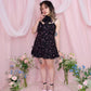 Claire De Lune Dress - Black x Pink Floral // PREORDER