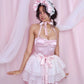Soft Flutter Outer Tulle Apron Skirt - Pink // PREORDER