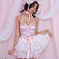 Soft Flutter Outer Tulle Apron Skirt - Pink // PREORDER