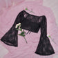 Whisper Lace Layering Bolero - Black // PREORDER