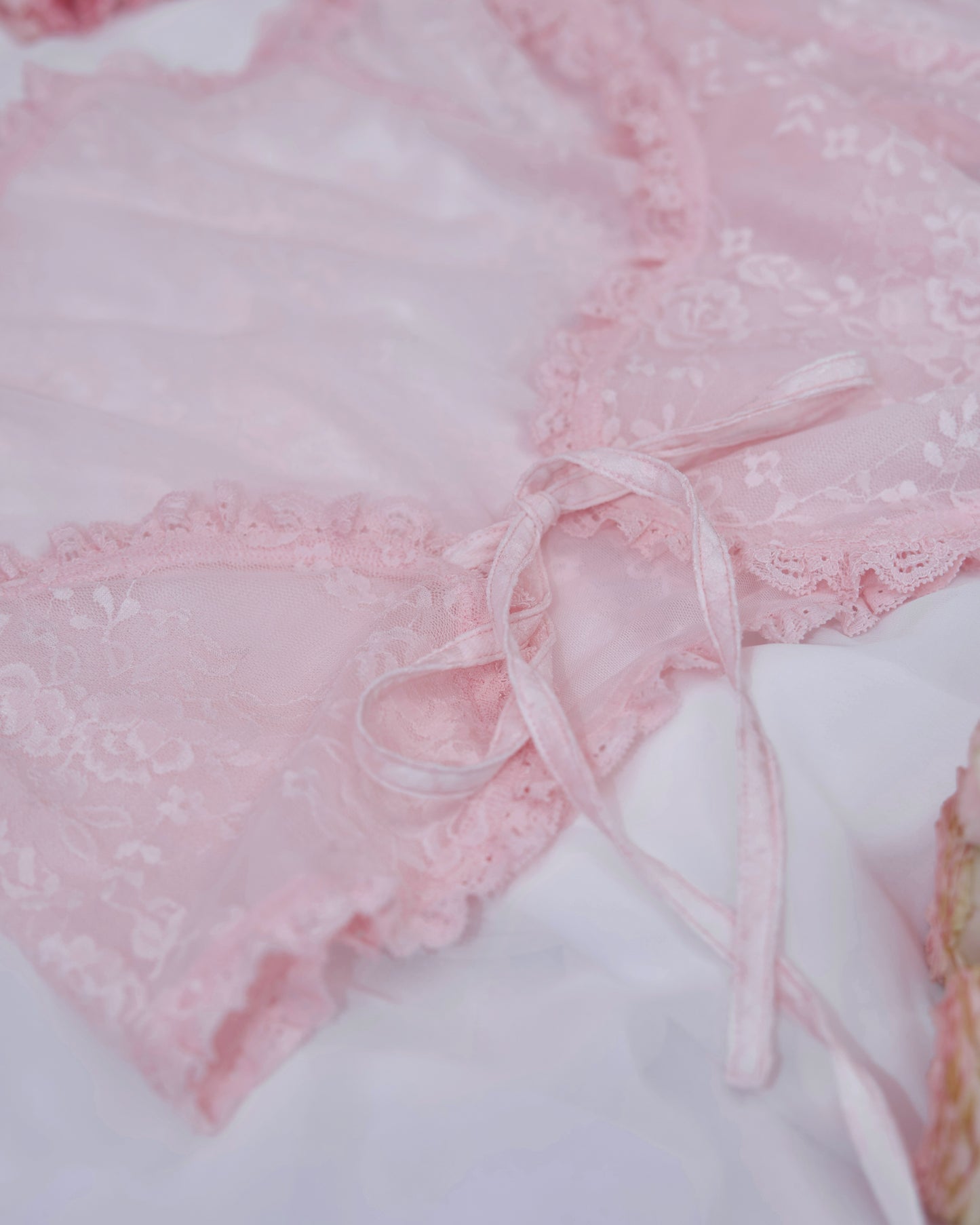 Whisper Lace Layering Bolero - Pink // PREORDER