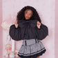 Ribboned Angel’s Puff Jacket - Black // PREORDER