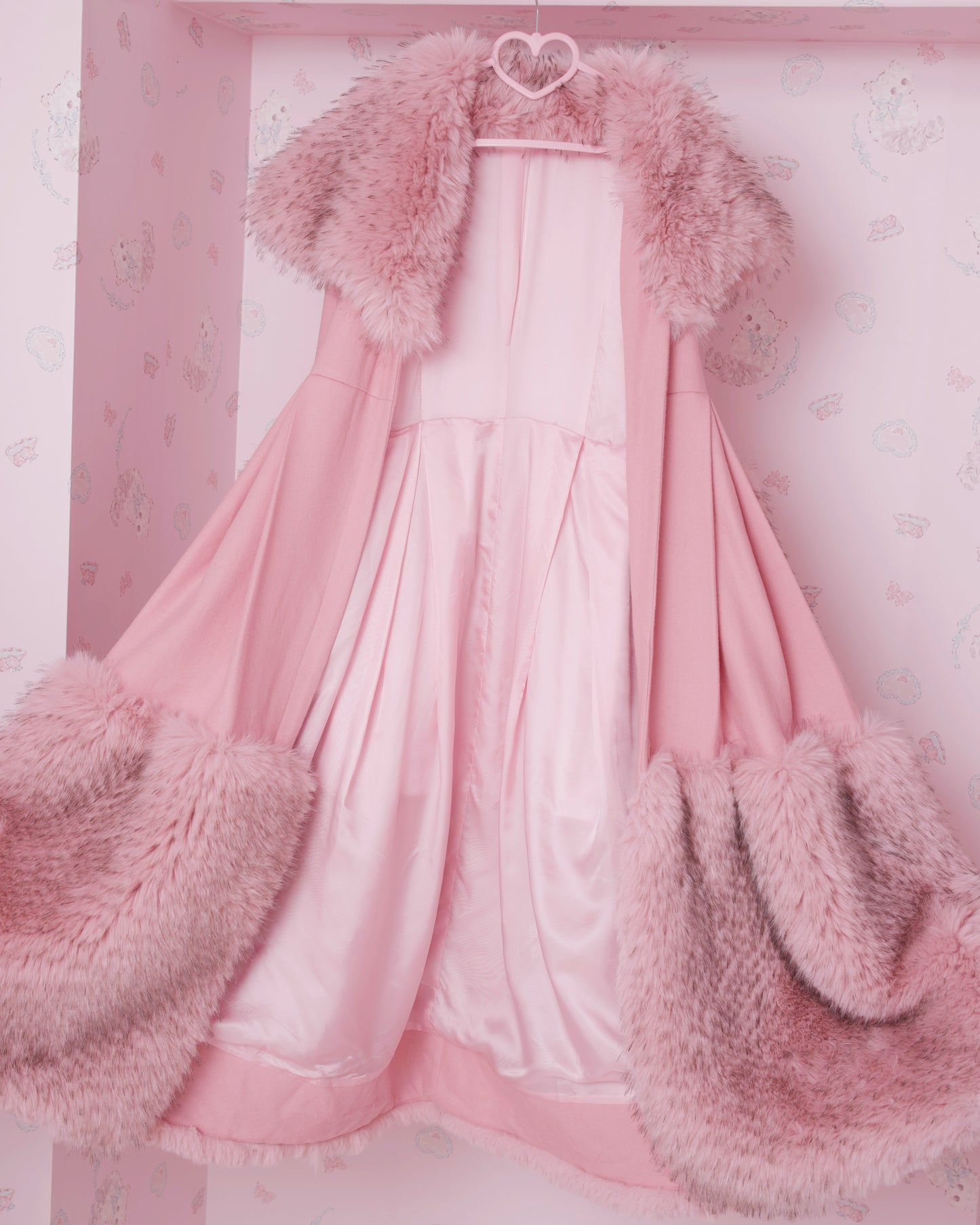 Snow Angel Long Winter Coat - Pink // PREORDER