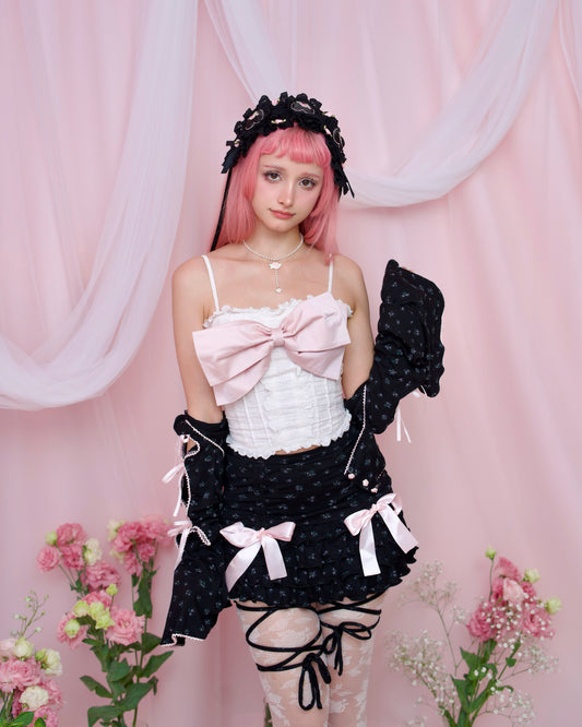Angel Ribbon Bustier - Pink // PREORDER