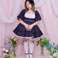 Lost in the Garden Babydoll Dress - Black x Pink // PREORDER